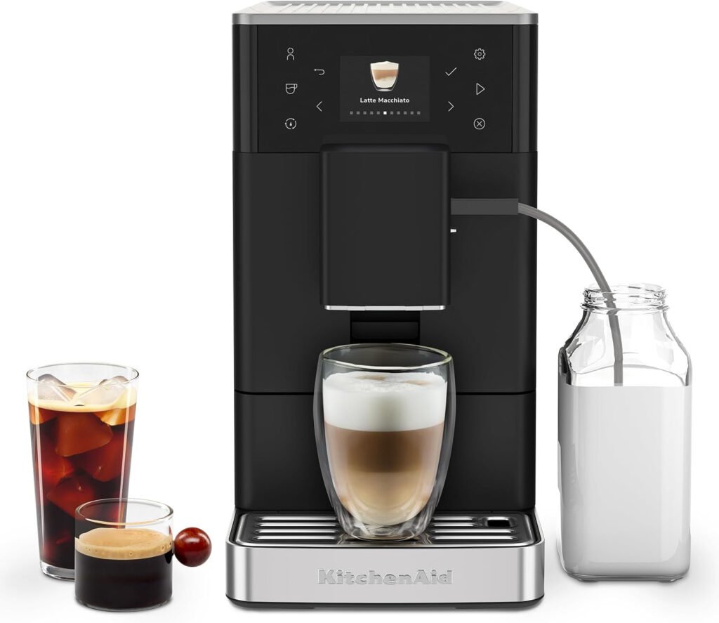 KitchenAid KF3 Fully Automatic Espresso Machine with Iced Coffee & Auto Milk System – KES8453BM