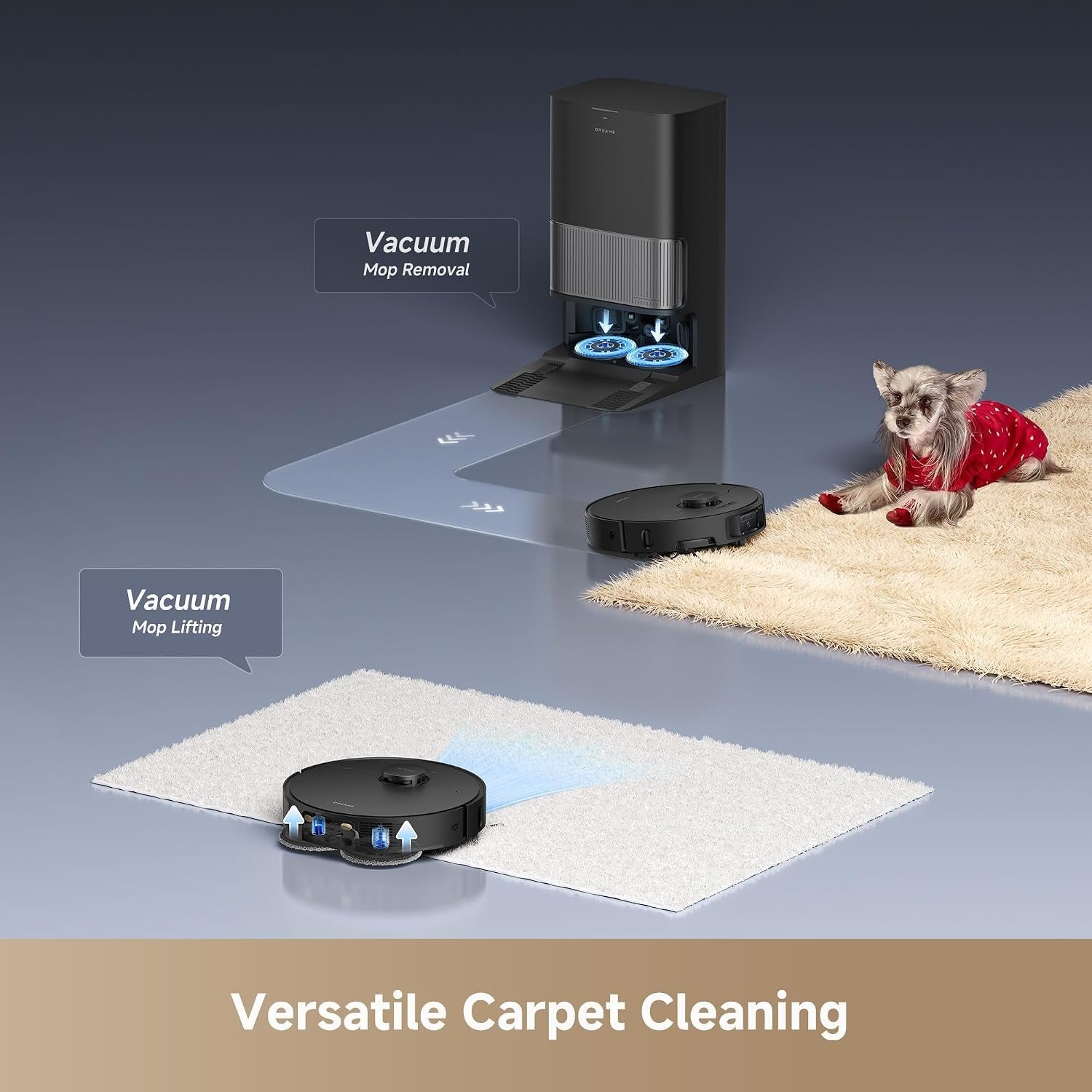 dreame L40s Ultra Robot Vacuum and Mop – 19,000Pa Vormax Suction with Auto-Empty PowerDock & HyperStream Detangling DuoBrush – RLL22SE - Image 3