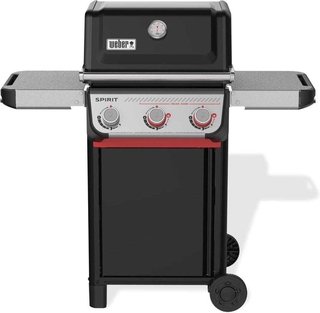 Weber Spirit E-325 3-Burner Propane Gas Grill – 450 Sq In Cooking Area with Sear Zone & Snap-Jet Ignition – 1500789