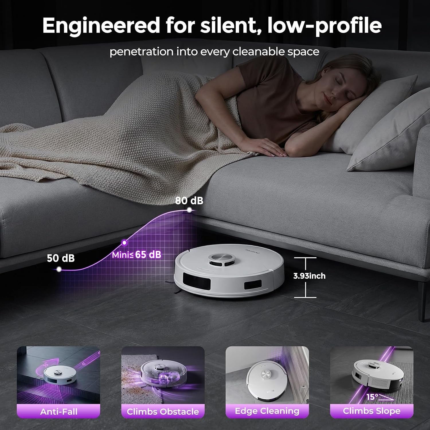 iMartine D16S MAX Robot Vacuum and Mop Combo – 18,000Pa Suction with Bagless Self-Emptying & LiDAR Navigation – D16S MAX - Image 8