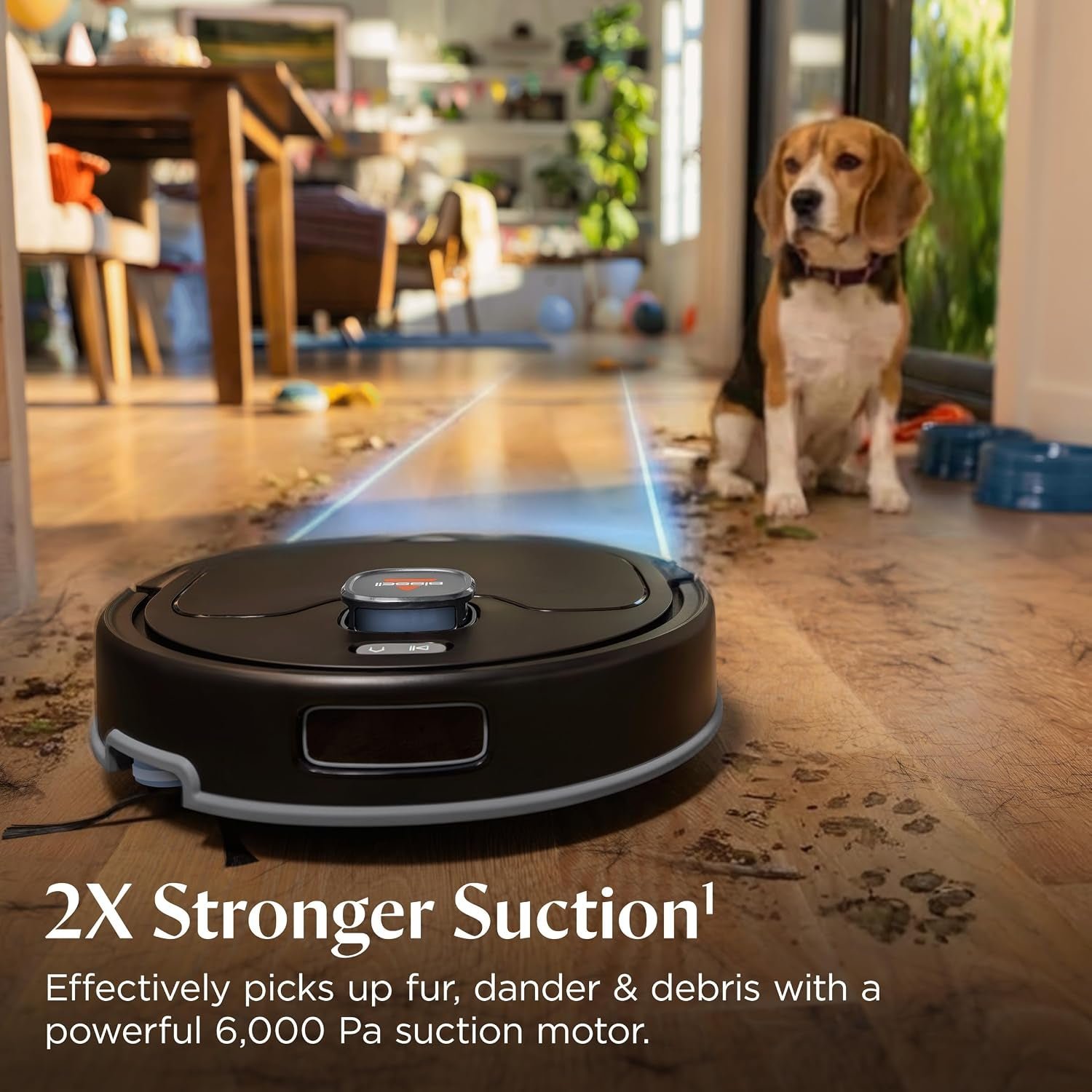 Bissell FlexClean Robot Vacuum & Mop – 6,000Pa Suction with NeverTangle Brush Roll & Self-Empty Base – 4270 (Black) - Image 2