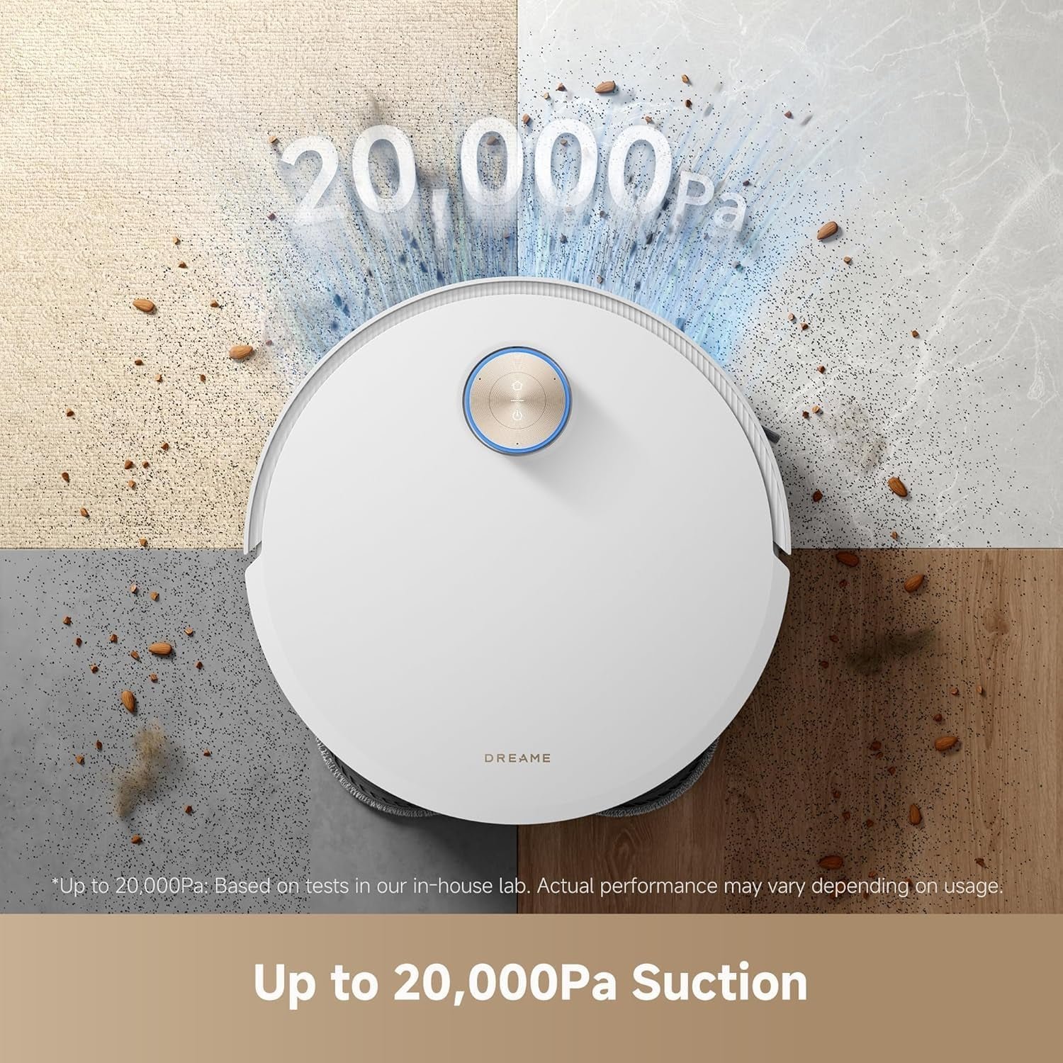 Dreame X50 Ultra Robot Vacuum and Mop – 20,000Pa Vormax Suction with 2.36in ProLeap System & VersaLift Navigation – RLX85CE (White) - Image 7