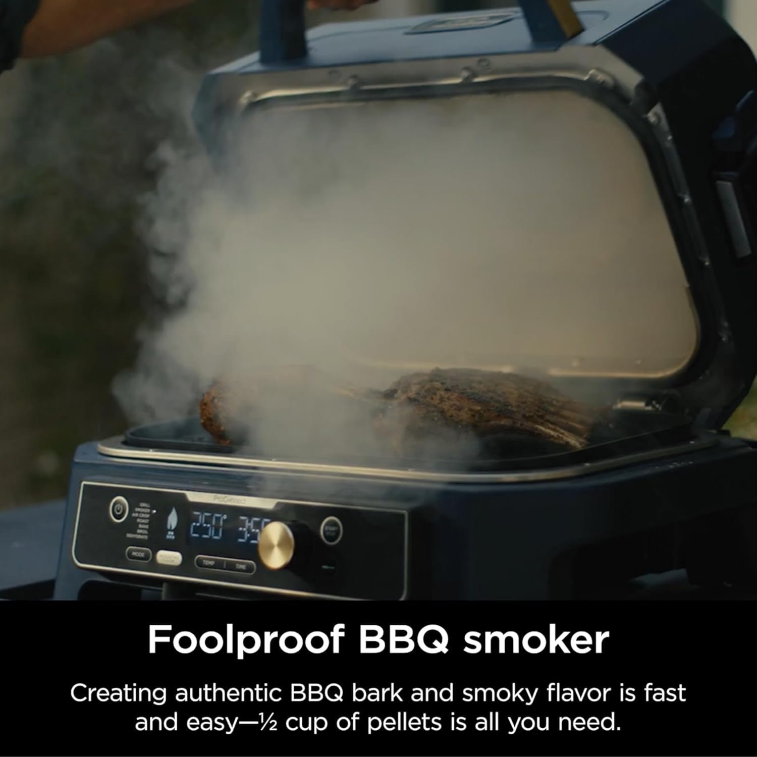 Ninja Woodfire ProConnect Premium XL 7-in-1 Outdoor Grill & Smoker – App Enabled with Woodfire Technology & Built-In Thermometer – OG951BL1 - Image 5
