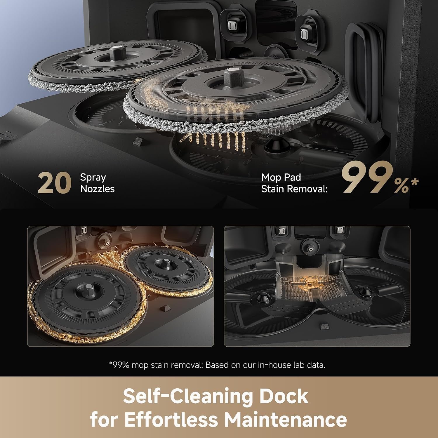 dreame L40s Ultra Robot Vacuum and Mop – 19,000Pa Vormax Suction with Auto-Empty PowerDock & HyperStream Detangling DuoBrush – RLL22SE - Image 6