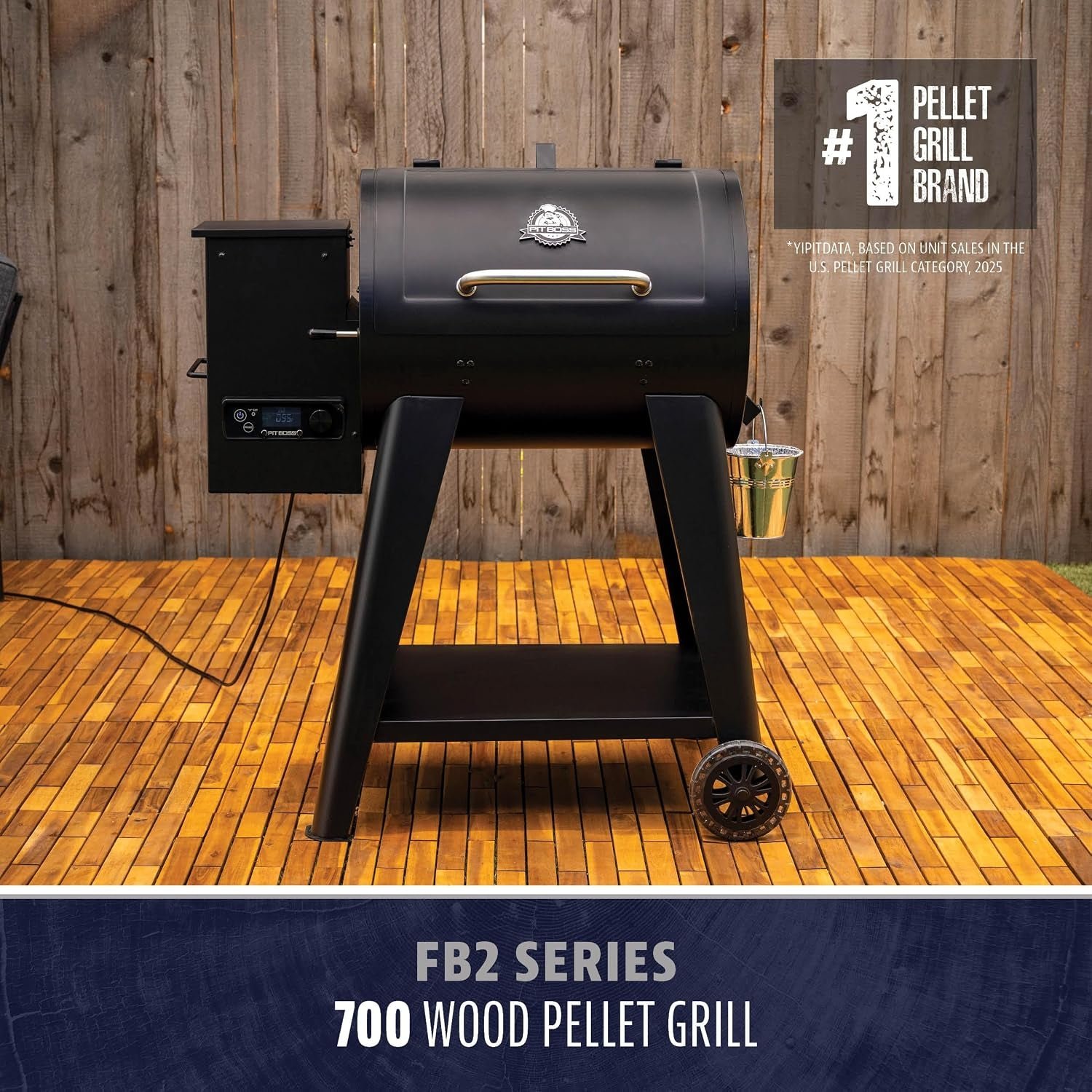 Pit Boss 700 FB2 Series Wood Pellet Grill & Smoker – 747 Sq In with Flame Broiler & LCD Digital Controller – 11087 - Image 2
