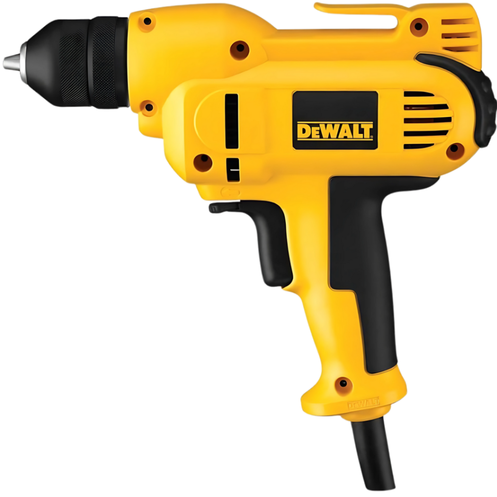 DEWALT 8.0-Amp 3/8 in. Corded Variable Speed Mid-Handle Drill Kit with Case DWD115K