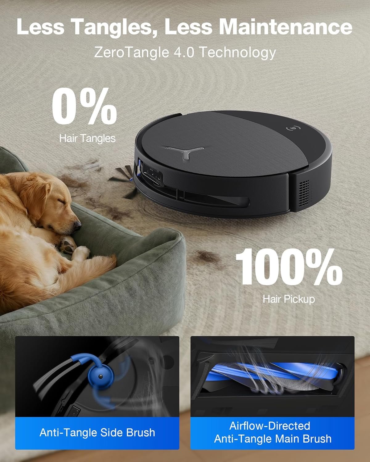ECOVACS DEEBOT T90 Omni Robot Vacuum and Mop – 30,000Pa BLAST Suction with OZMO Roller 3.0 Self-Cleaning Mop & Auto-Empty Station – T90 Omni - Image 4