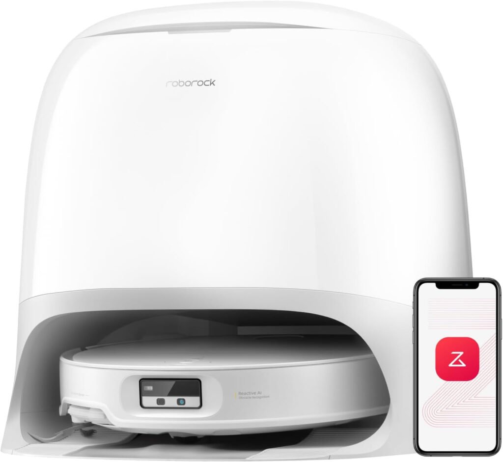 roborock Qrevo CurvX Robot Vacuum and Mop – 22,000Pa Suction with Auto Hot Water Mop Washing & AdaptiLift Chassis – Qrevo Curv X