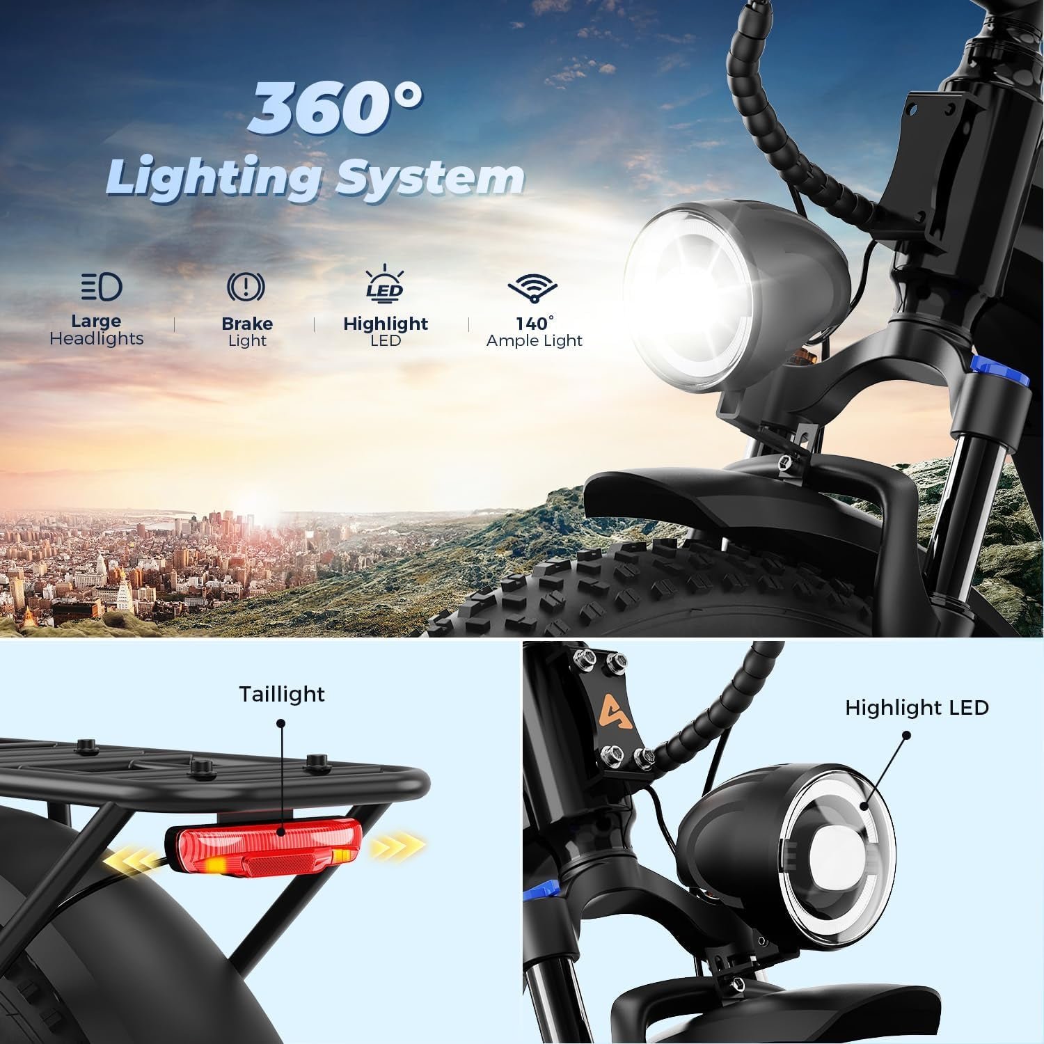 Aipas M1 Pro Electric Bike – 1800W Peak Motor with 48V 17.5Ah Battery & 85 Mile Range – M1 Pro - Image 7