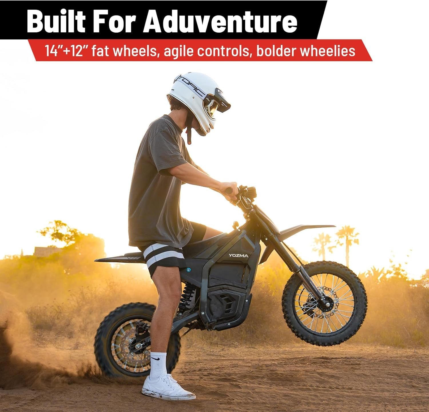 Yozma IN10 Electric Dirt Bike – 2600W Peak Motor with 48V 23Ah Battery & 40 MPH Top Speed – IN10 - Image 3