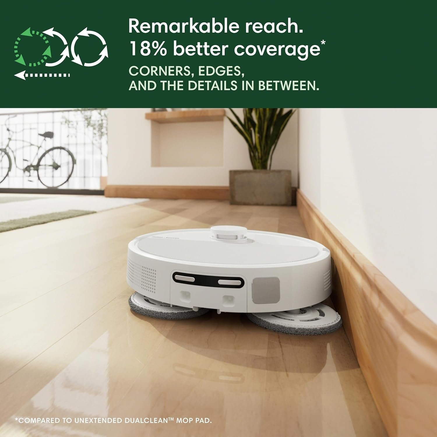 iRobot Roomba Plus 505 Combo Robot Vacuum & Mop with AutoWash Dock – Extending Spinning Mop Pads, Self-Emptying & Heated Drying – N185220 - Image 4