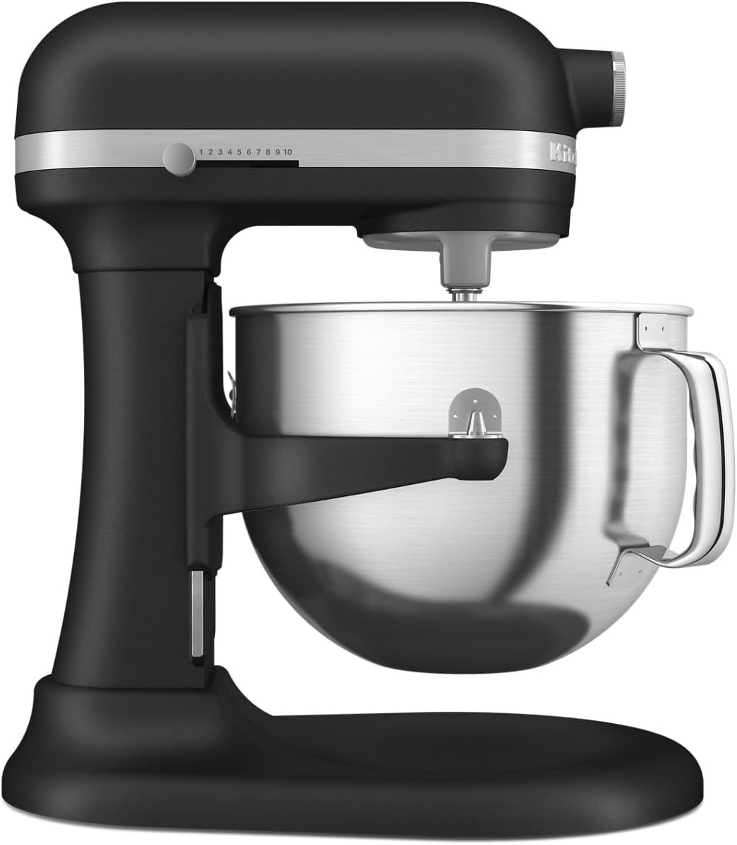 KitchenAid 7 Quart Bowl-Lift Stand Mixer – 500W with 11 Speeds & Double Flex Edge Beater – KSM70SKXXBK