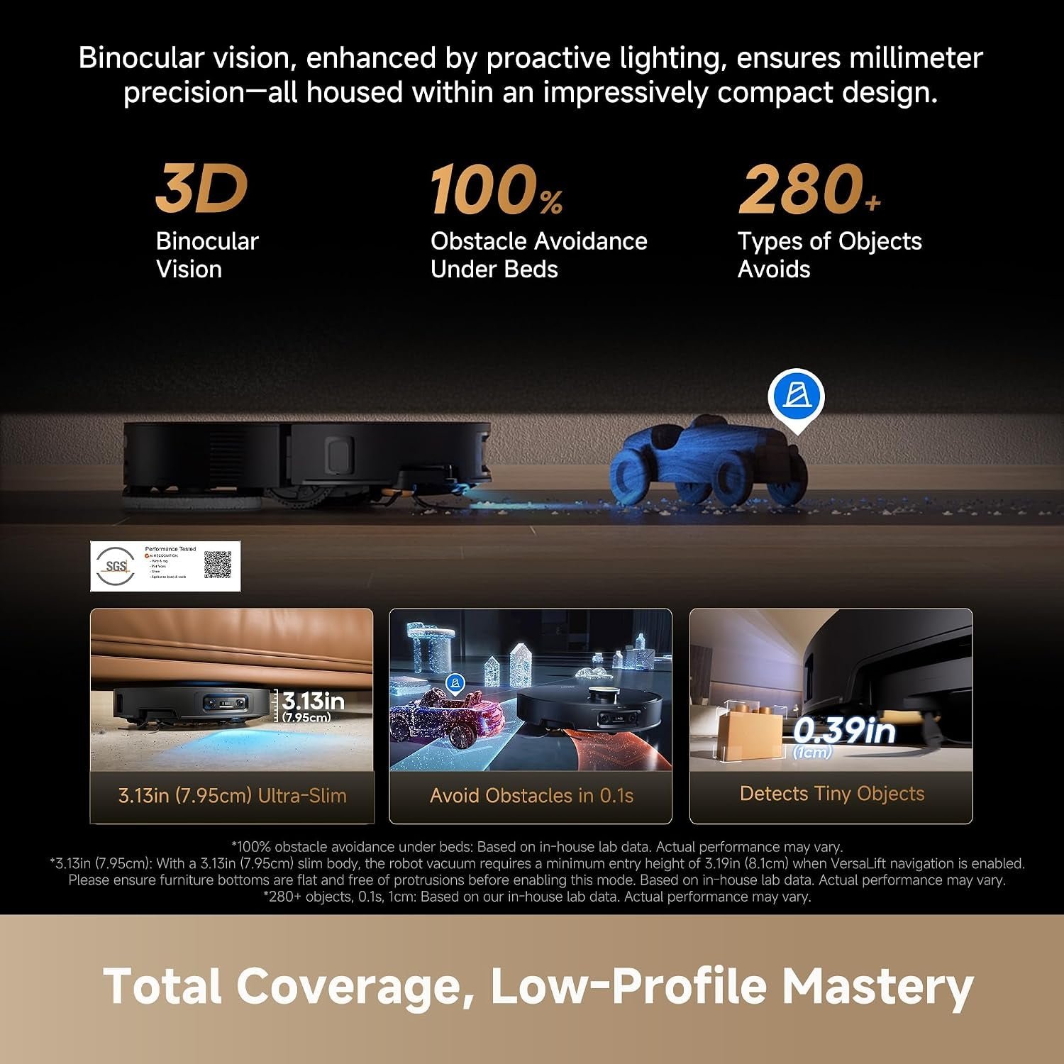 Dreame X60 Max Ultra Complete Robot Vacuum and Mop – 35,000Pa Suction with 3.13″ Ultra-Thin Design & 10-in-1 Dock – RLX87DE - Image 2