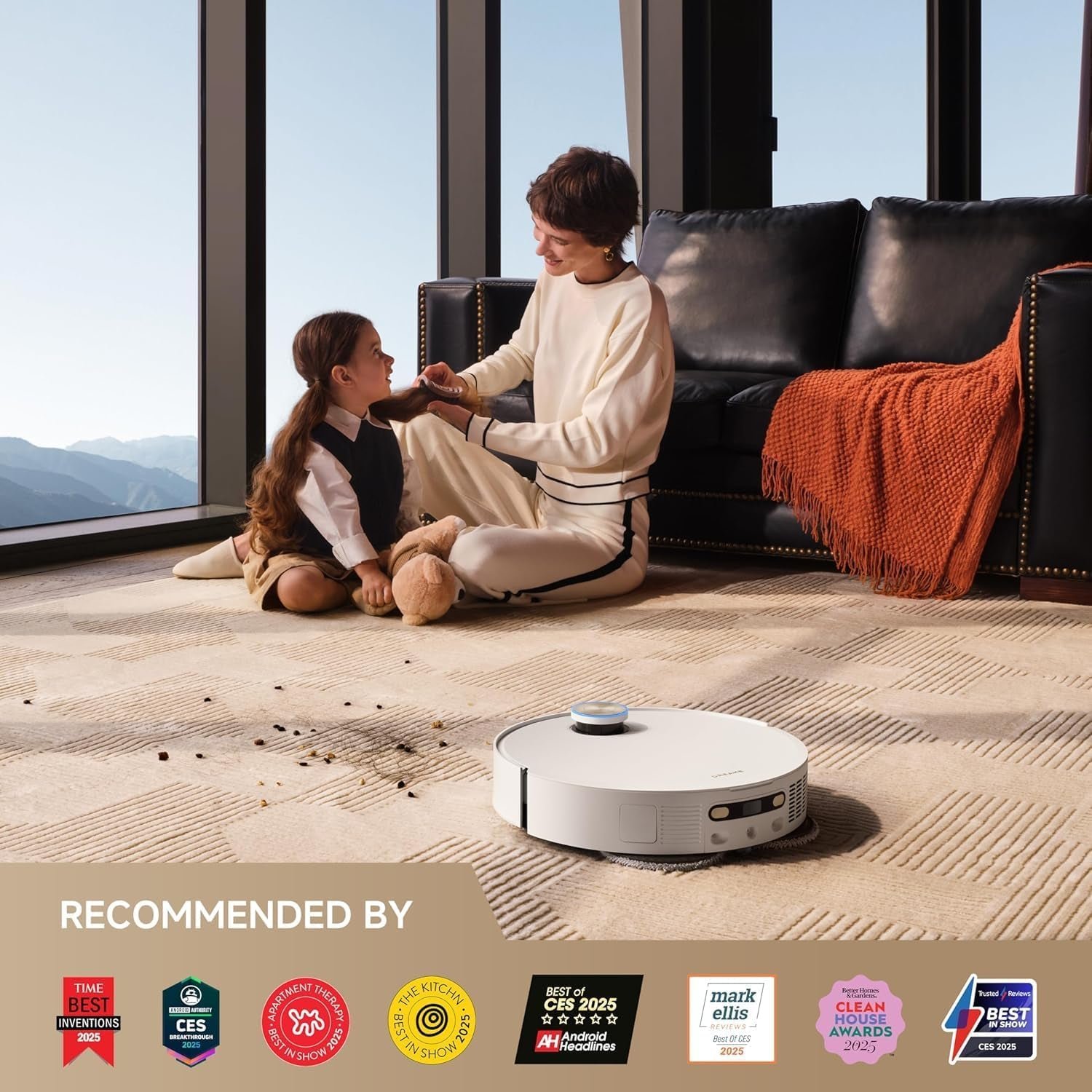 Dreame X50 Ultra Robot Vacuum and Mop – 20,000Pa Vormax Suction with 2.36in ProLeap System & VersaLift Navigation – RLX85CE (White) - Image 8