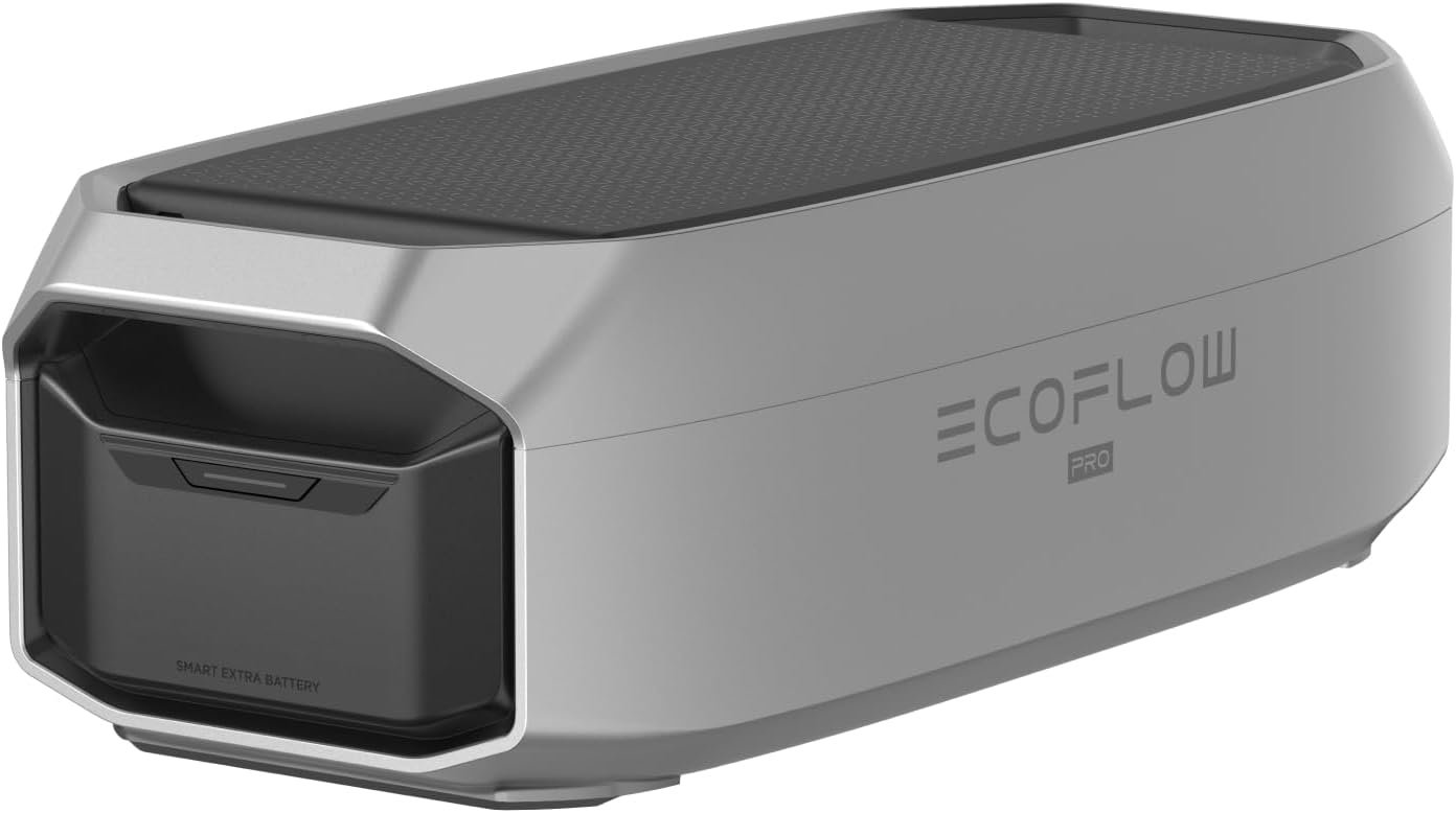 EF ECOFLOW DELTA Pro 3 Smart Extra Battery – 4,096Wh LiFePO4 Expansion Battery with 11-Year Lifespan – EFD521-EB