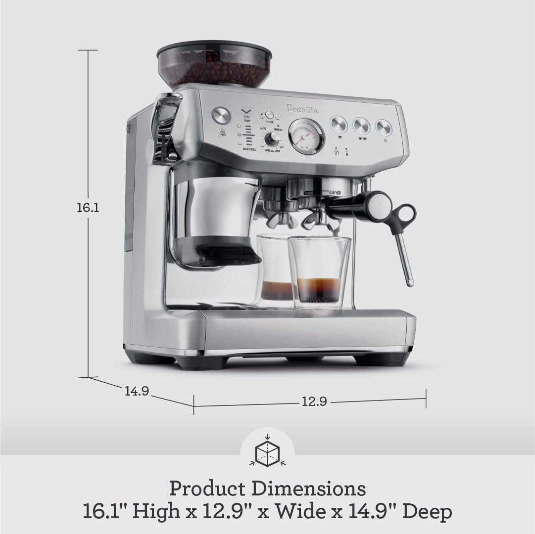 Breville Barista Express Impress Espresso Machine – Integrated Grinder with Assisted Tamping - Image 3