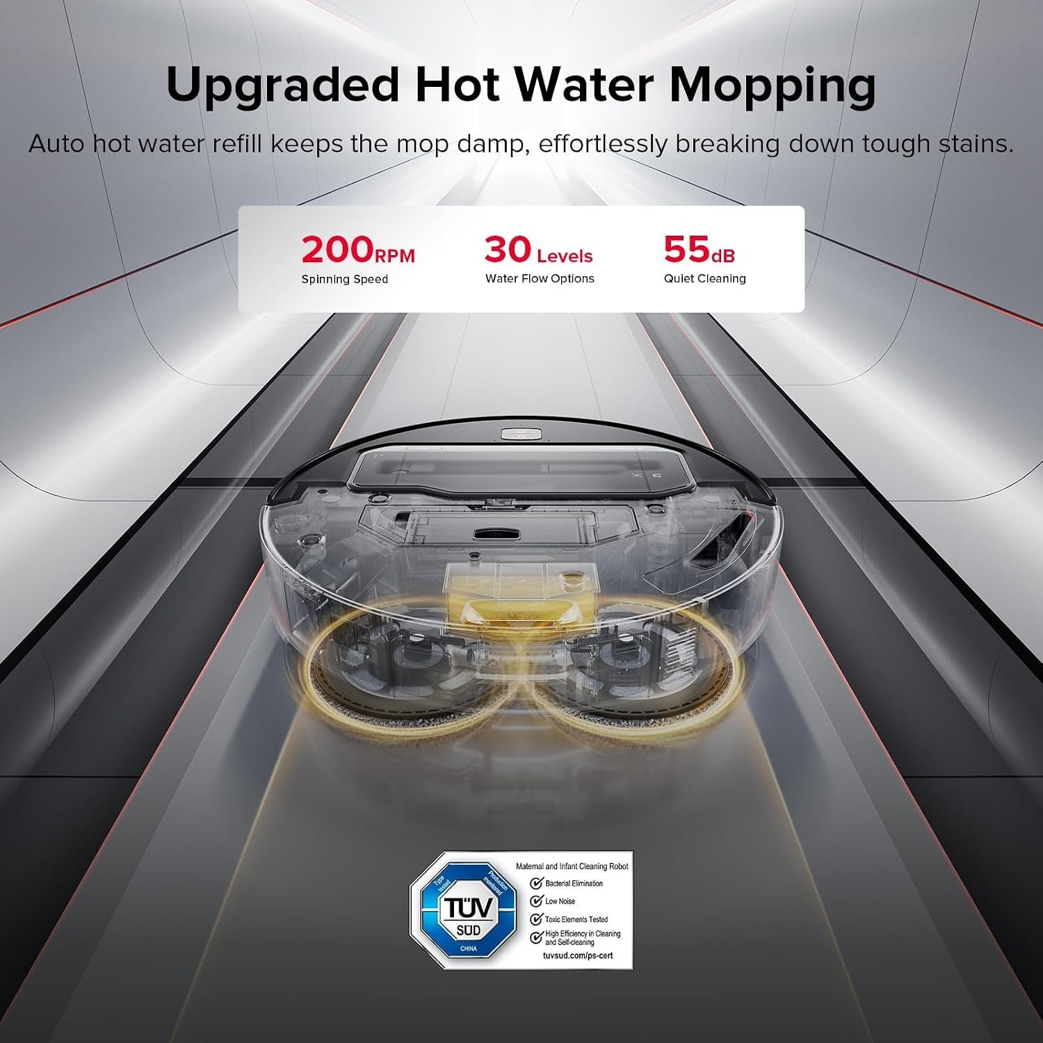 roborock Saros Z70 Robot Vacuum and Mop – 22,000Pa Suction with OmniGrip Mechanical Arm & StarSight Navigation – Saros Z70 (Silver) - Image 8