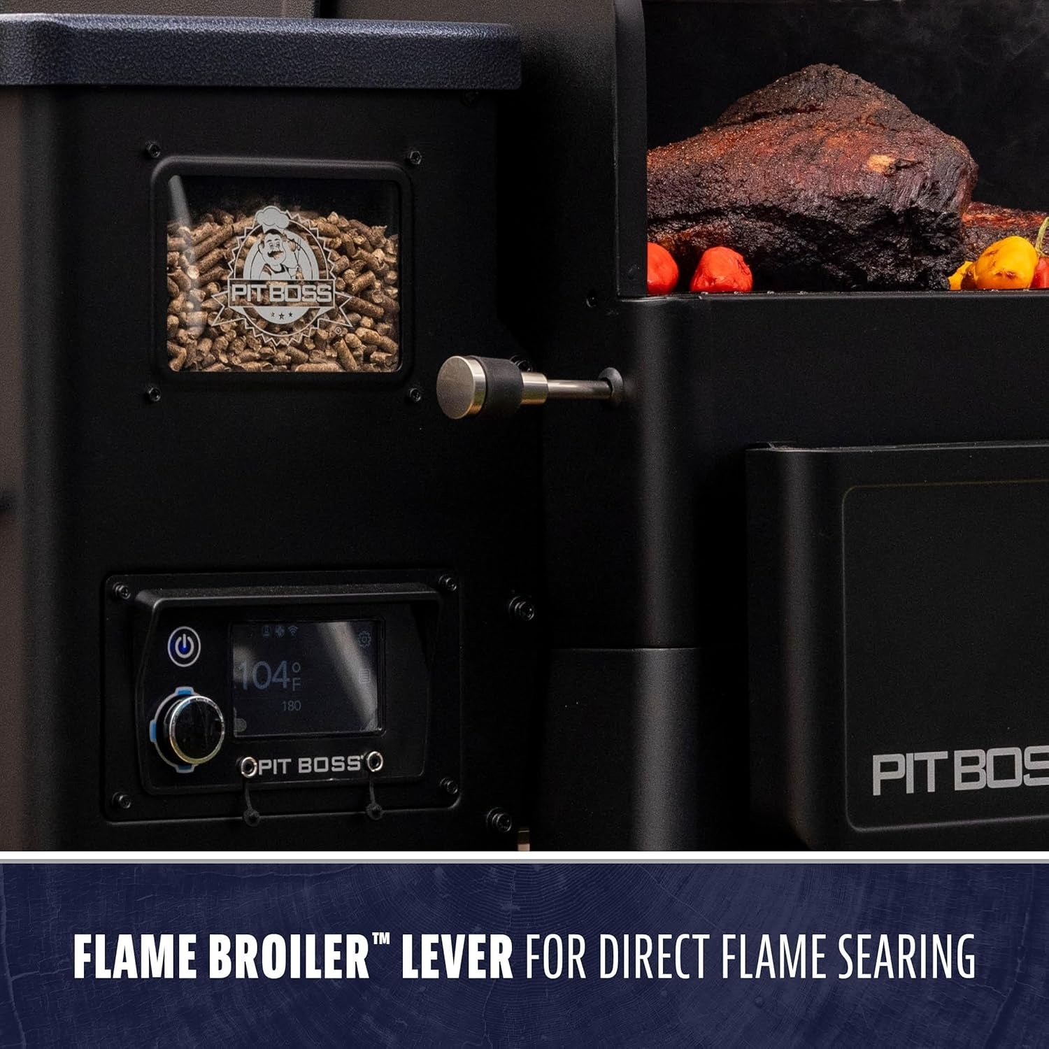 Pit Boss 850 Navigator Series Wood Pellet Grill & Smoker – 932 Sq In with WiFi/Bluetooth & Flame Broiler – 11111 - Image 8