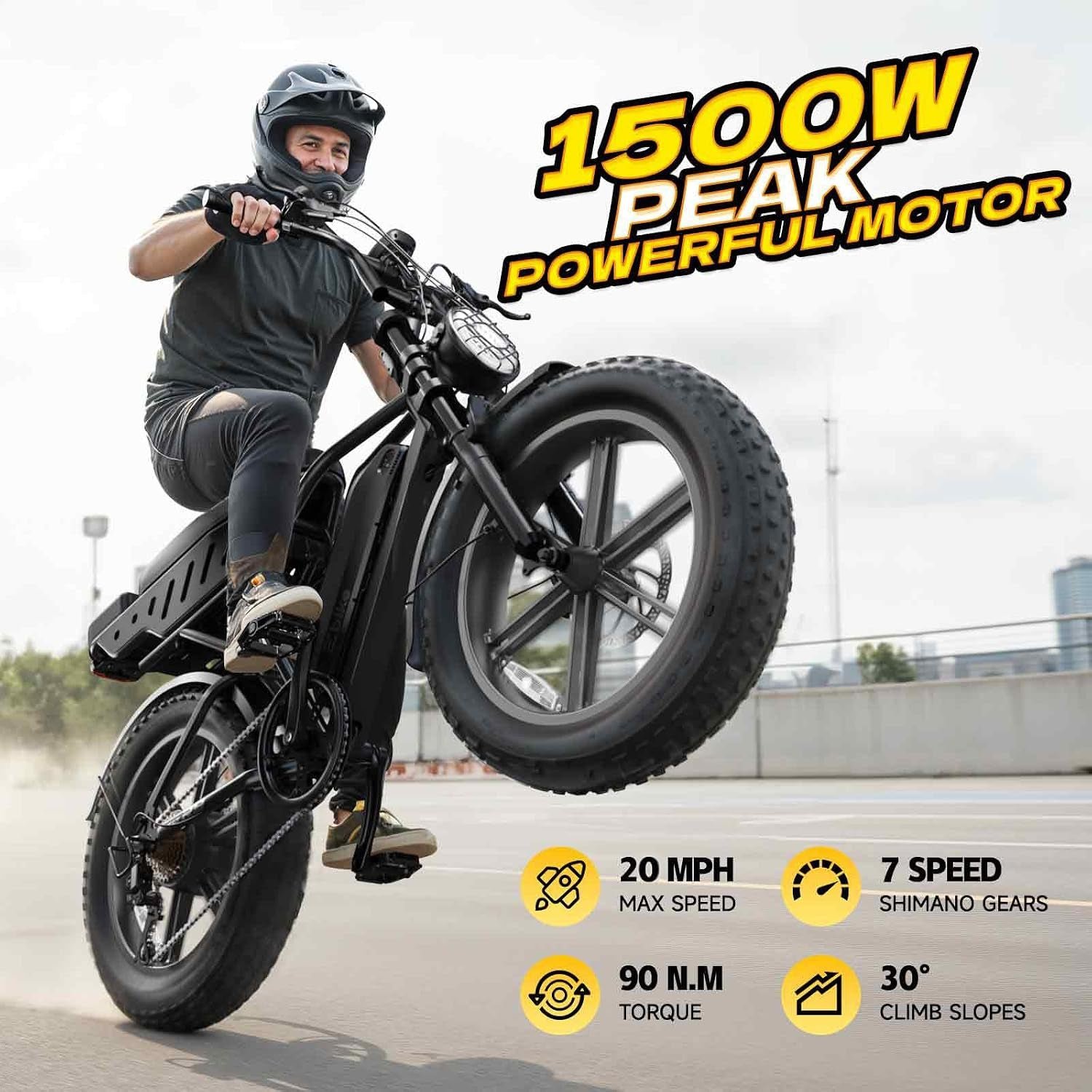 TS TST GRP LLC R9 Electric Bike – 1500W Peak Motor with 48V 15Ah Battery & Dual Seats – R9 - Image 3