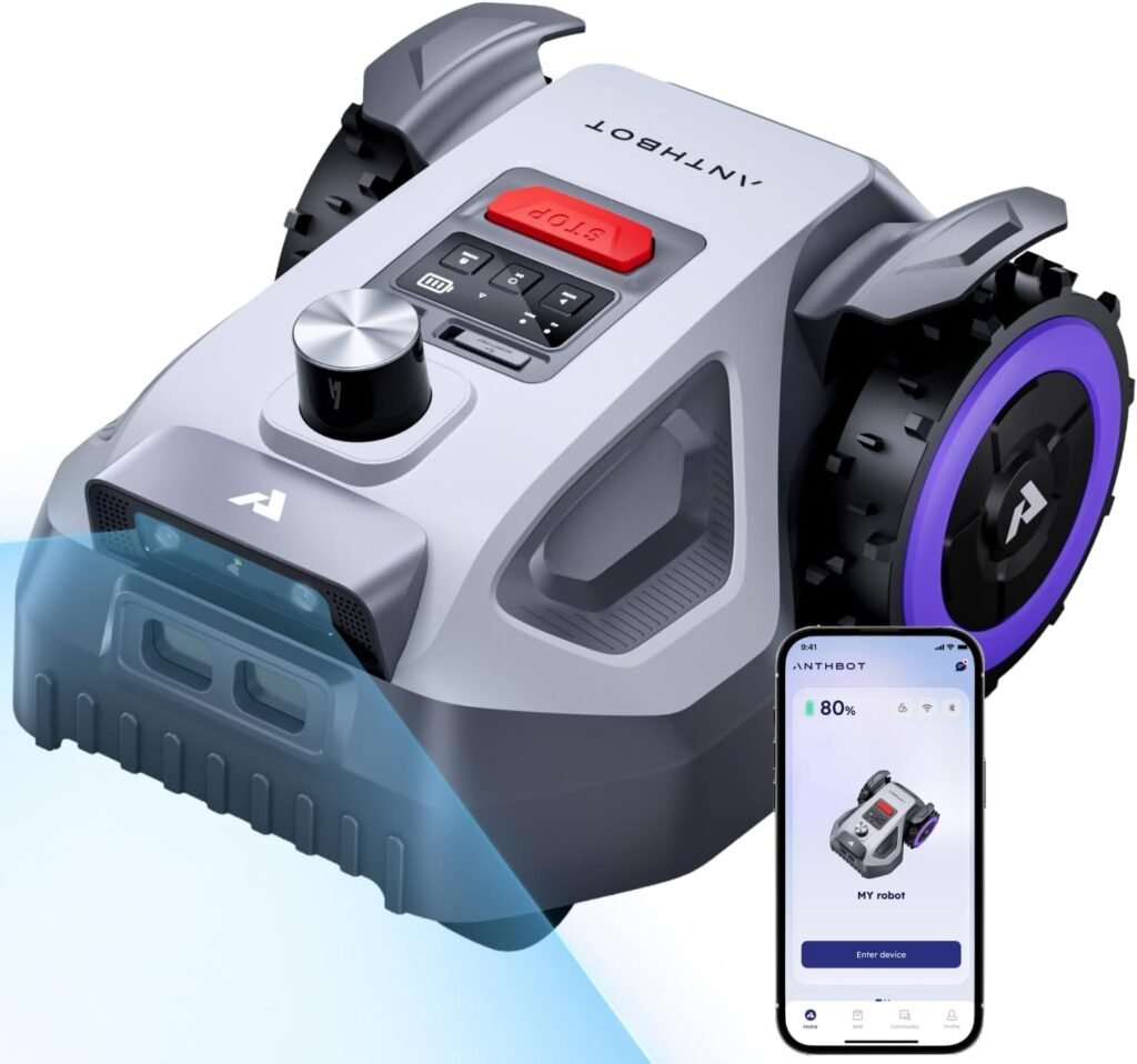 ANTHBOT M5 LIDAR Robot Lawn Mower – 360° LiDAR + Dual Vision for 1/8 Acre – M5 LIDAR