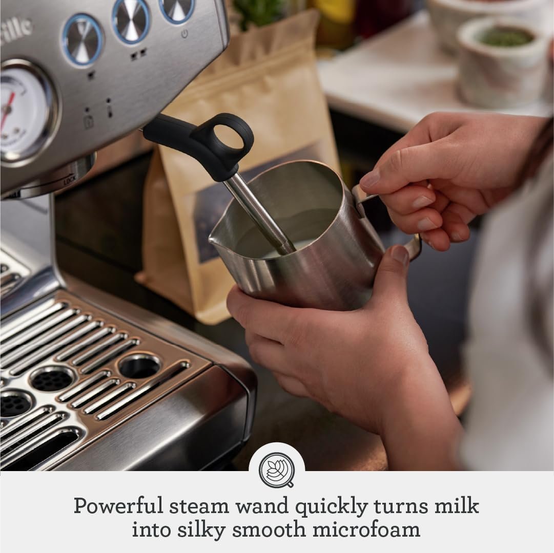 Breville Barista Express Impress Espresso Machine – Integrated Grinder with Assisted Tamping - Image 8