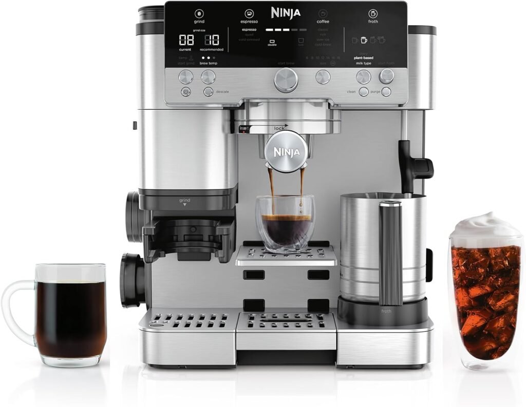 Ninja Luxe Café Premier Series – 3-in-1 Espresso Machine with Barista Assist Technology