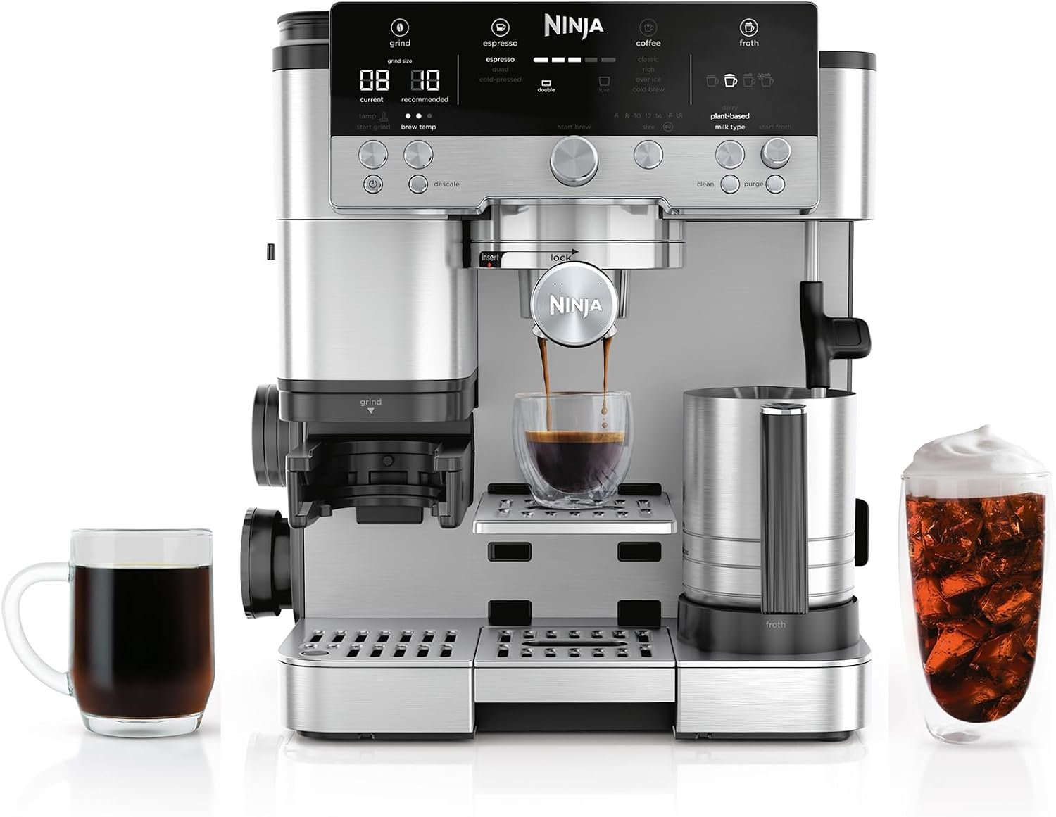 Ninja Luxe Café Premier Series – 3-in-1 Espresso Machine with Barista Assist Technology