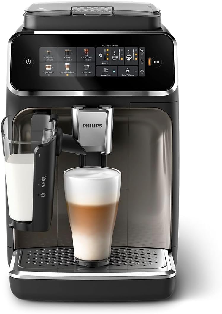 Philips 3300 Series Fully Automatic Espresso Machine with LatteGo Milk System - Image 4