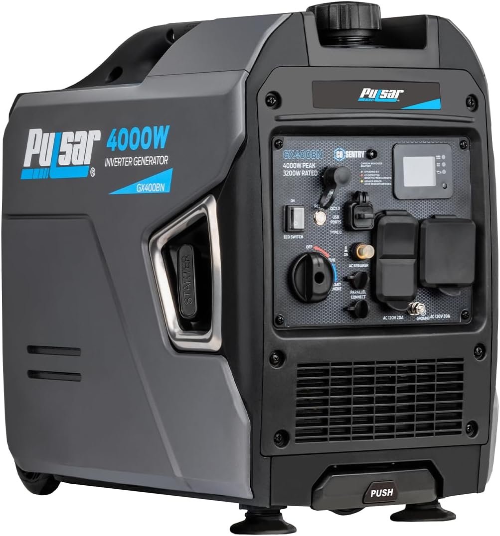 Pulsar GX400BN Dual Fuel Inverter Generator – 4000W Gas/3600W Propane with CO Sentry & Handle/Wheels – GX400BN - Image 7