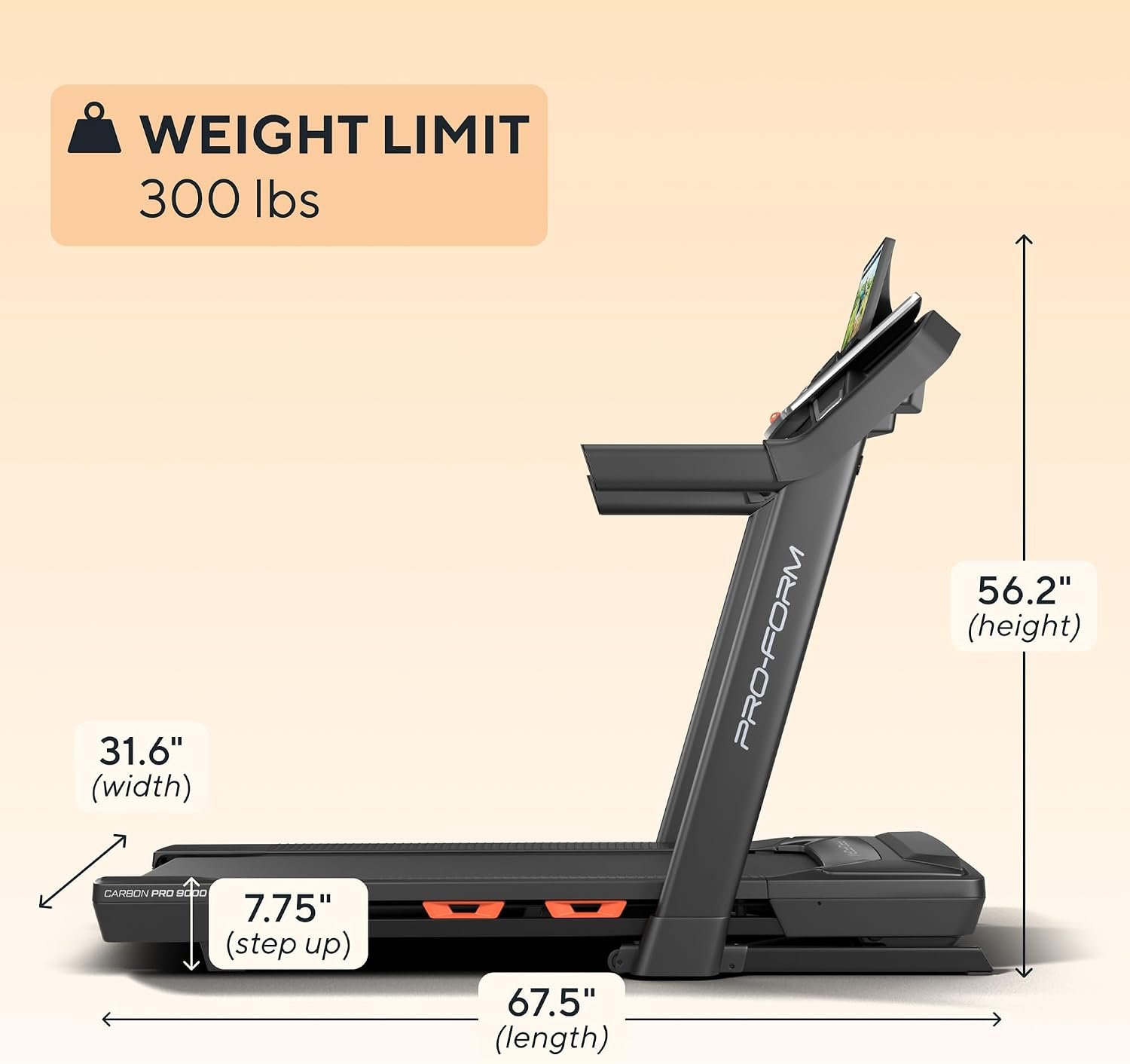 ProForm Carbon Treadmill – Folding Treadmill with iFIT & ProShox Cushioning - Image 6