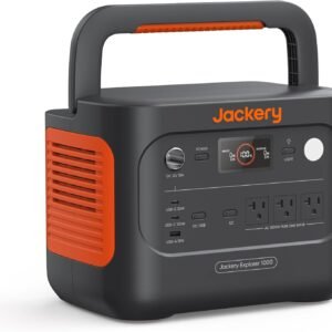 Jackery Explorer 1000 v2 Solar Generator – 1070Wh LiFePO4 with 1500W AC Output & 2x200W Solar Panels – JE-1000D