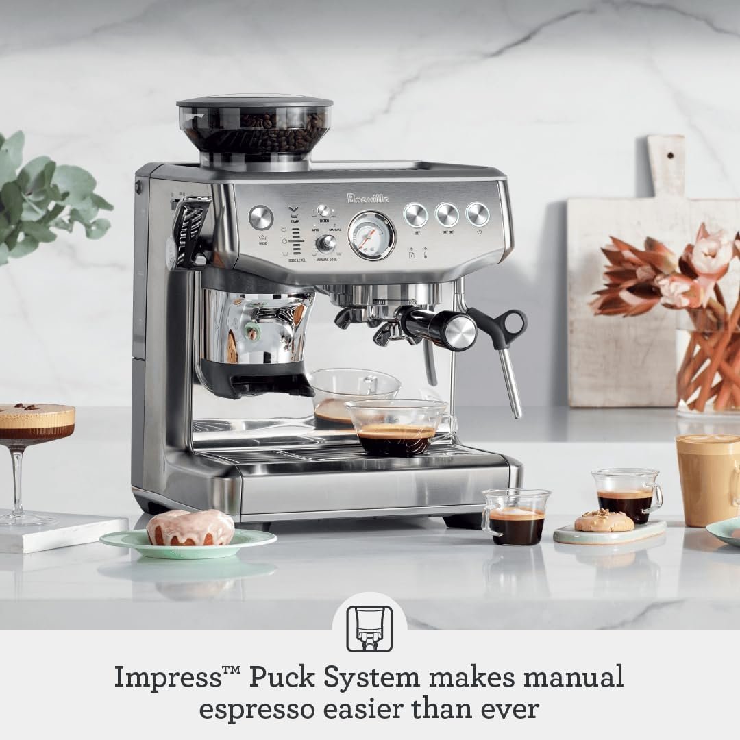 Breville Barista Express Impress Espresso Machine – Integrated Grinder with Assisted Tamping - Image 2