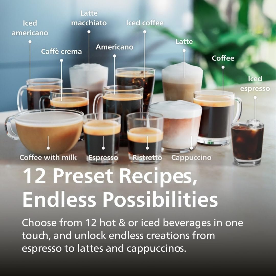 Philips 4400 Series Fully Automatic Espresso Machine with LatteGo Milk System - Image 2