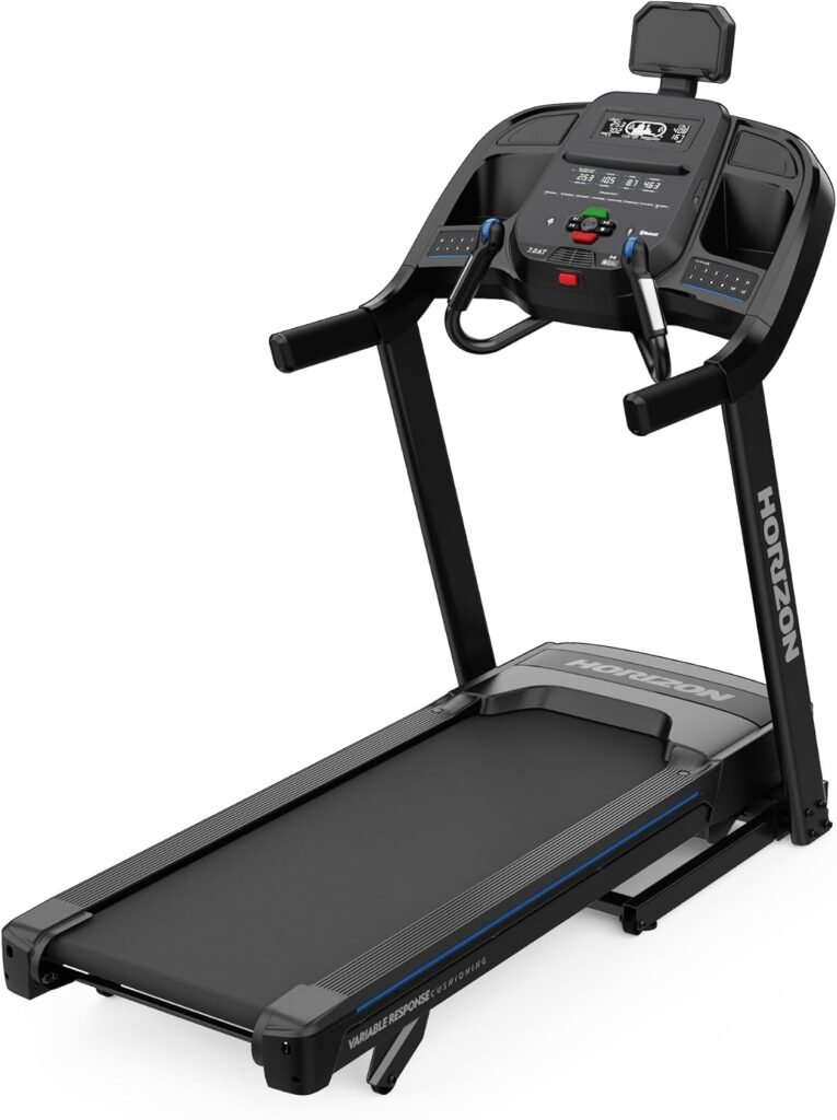 Horizon Fitness Treadmill – Folding Treadmill with Bluetooth & Cushioned Deck