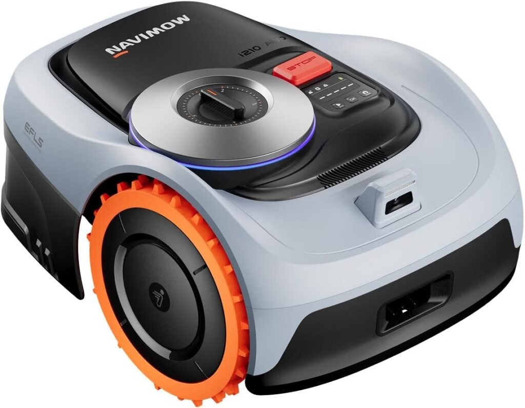 NAVIMOW i210 AWD Robot Lawn Mower - All-Wheel Drive for 45% Slopes, Wire-Free RTK+Vision for 0.25 Acre - i210 AWD