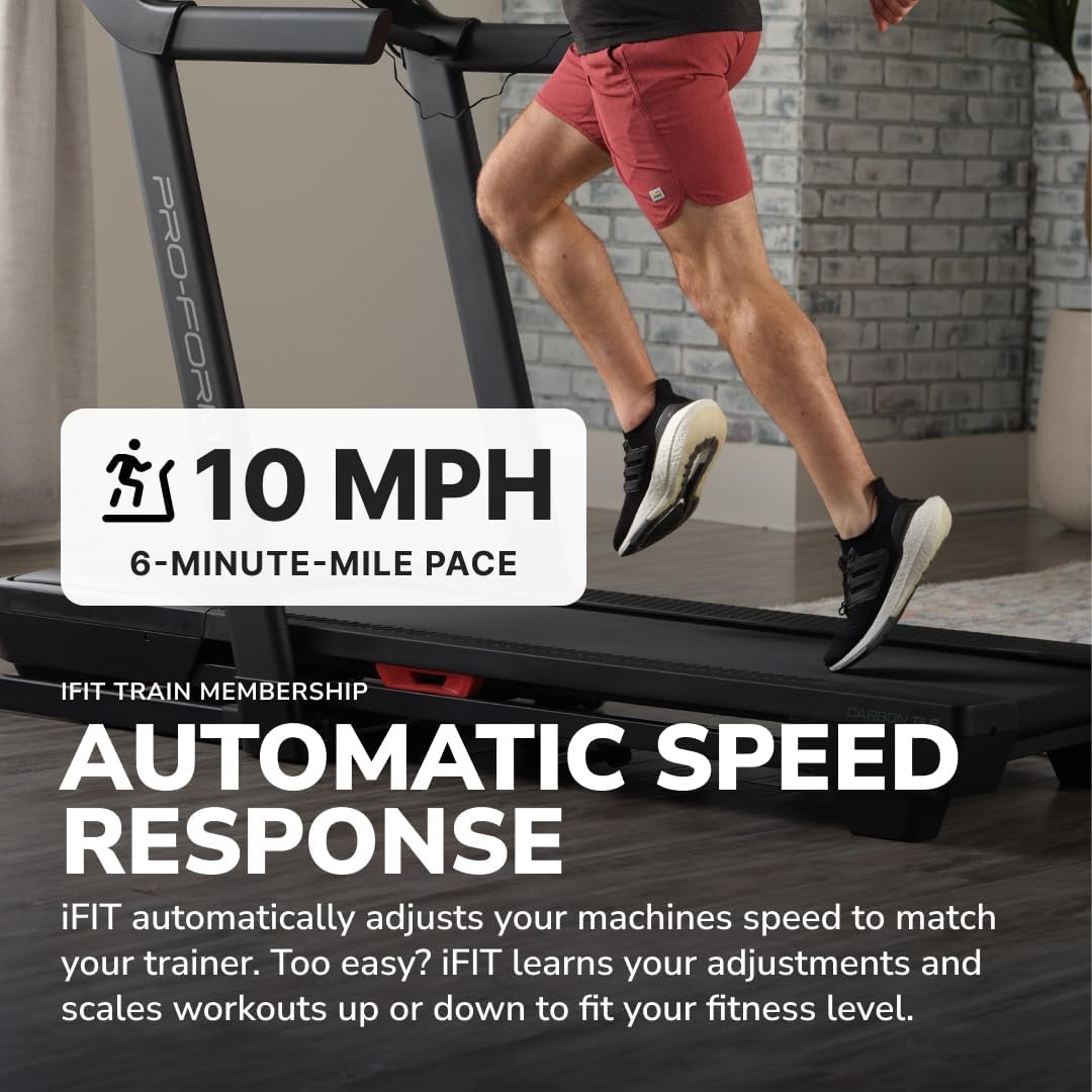 ProForm Carbon Treadmill – Folding Treadmill with iFIT & ProShox Cushioning - Image 3