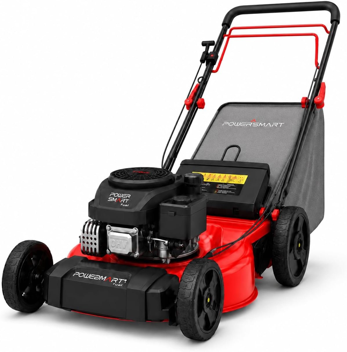 PowerSmart 21″ Gas Self-Propelled Lawn Mower with 170cc Engine & 3-in-1 Cutting – V8721S1-2
