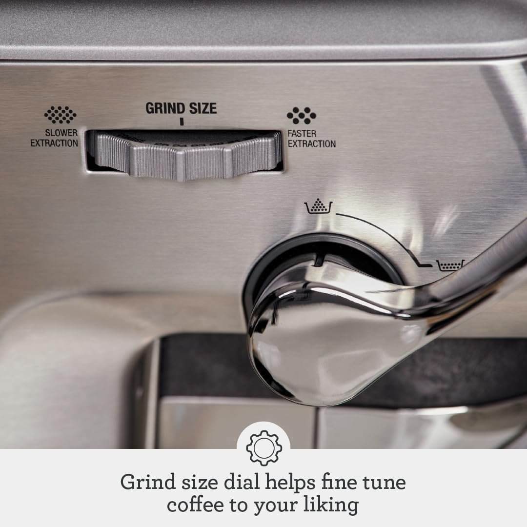Breville Barista Express Impress Espresso Machine – Integrated Grinder with Assisted Tamping - Image 5