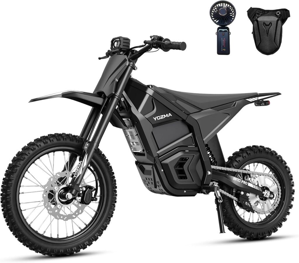 Yozma IN10 Pro Electric Dirt Bike – 5500W Peak Motor with 60V 27Ah Battery & 50 MPH Top Speed – IN10 Pro