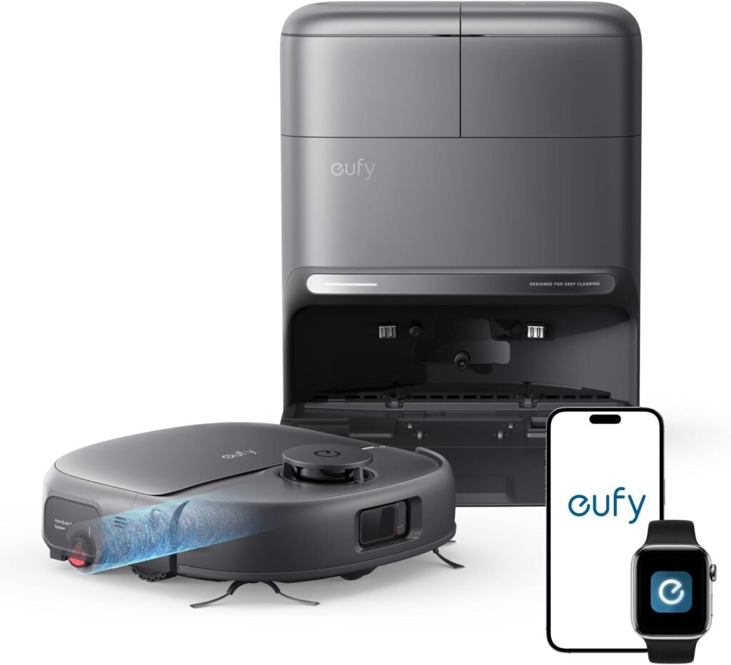 eufy C28 Robot Vacuum and Mop Combo – 15,000 Pa with HydroJet Roller Mop & 75-Day Hands-Free Cleaning – T211A110