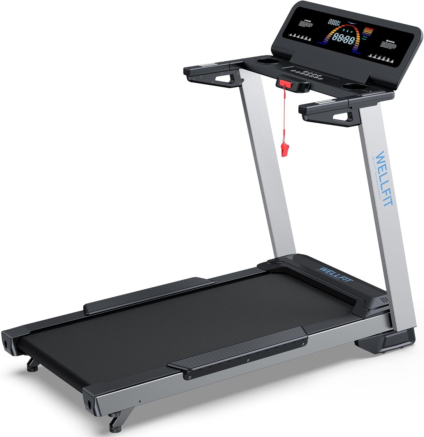 WELLFIT T24-1 Treadmill – 4.0HP Motor with 450 lb Capacity & 0-5% Incline – T24-1 - Image 8