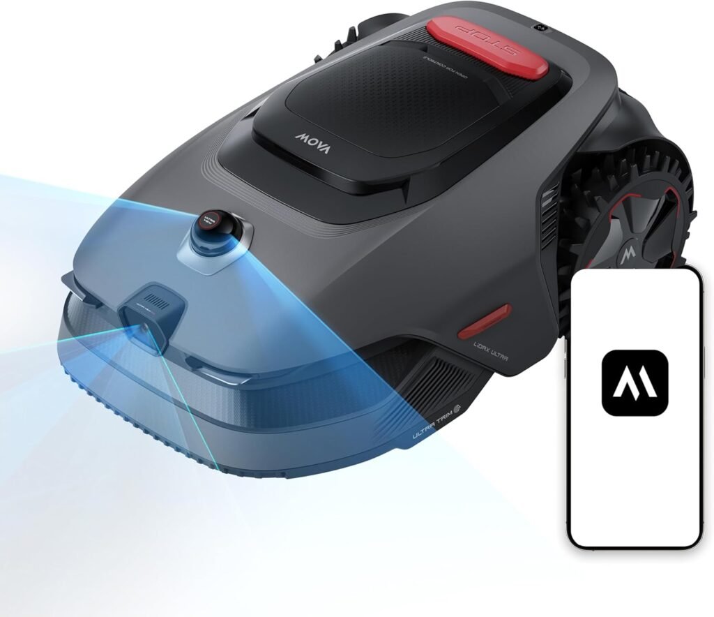 MOVA LiDAX Ultra 1000 Robot Lawn Mower – RTK-Free 360° 3D LiDAR + AI Vision for 1/4 Acre – LiDAX Ultra 1000