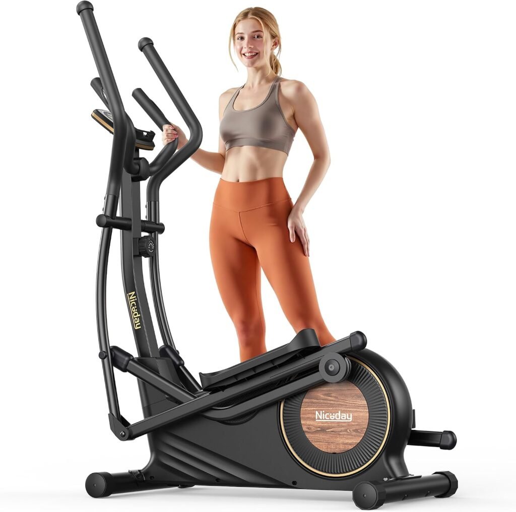 Niceday Elliptical Machine with 18″ Stride & 16 Resistance Levels – CT11S-18-Black