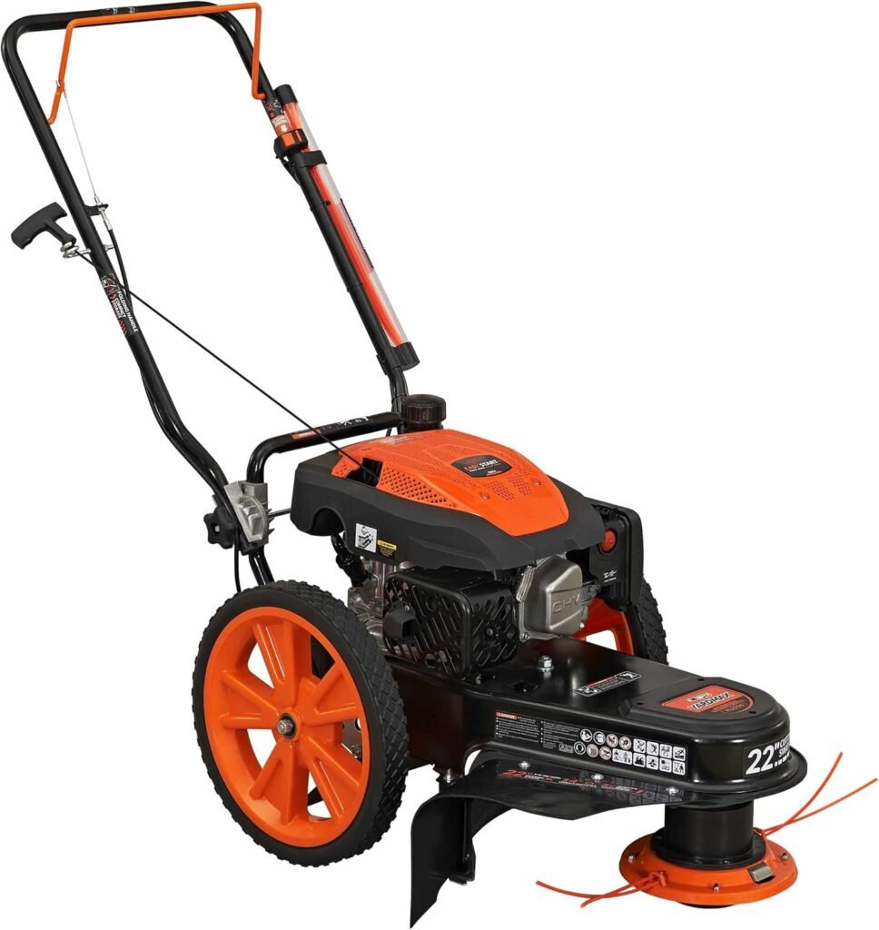 YARDMAX YL2250 22" Gas Walk Behind String Trimmer Mower with 170cc Engine - YL2250