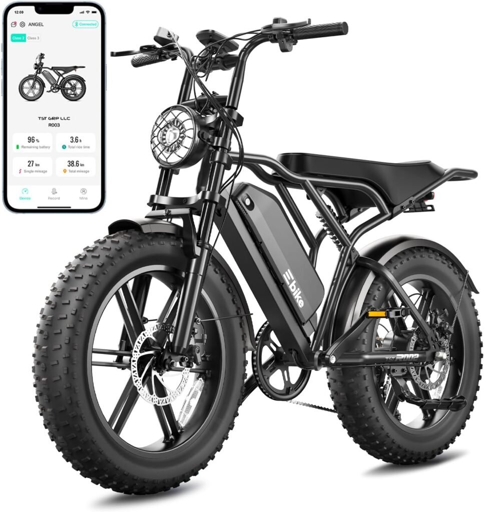 TS TST GRP LLC R004 Electric Bike – 1500W Peak Motor with 48V 15Ah Battery & Fat Tires – R004