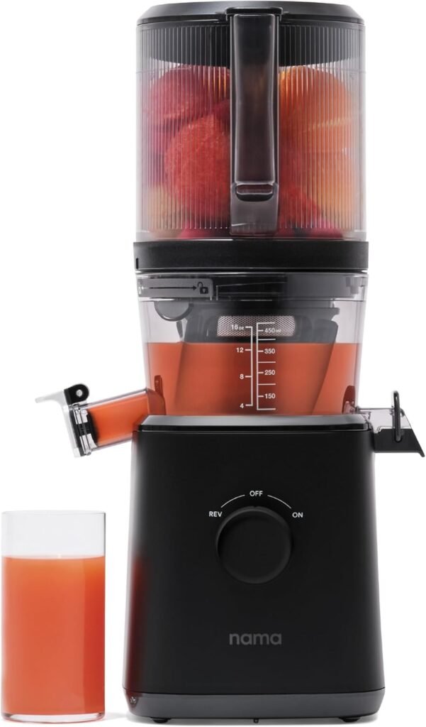 NAMA Cold Press Juicer – Hands-Free Self-Feeding Hopper with 15-Year Warranty – J2 / J3