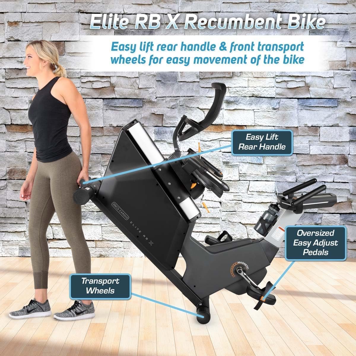 3G Cardio Elite RB Recumbent Exercise Bike with 16 Resistance Levels & FTMS Bluetooth – Elite RB - Image 11