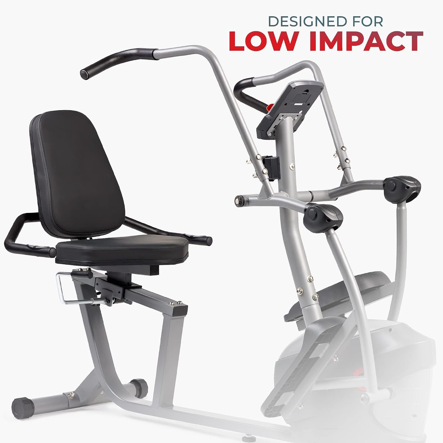Sunny Health & Fitness Recumbent Cross Trainer with 8 Resistance Levels & SunnyFit App – SF-RBE420035 - Image 3
