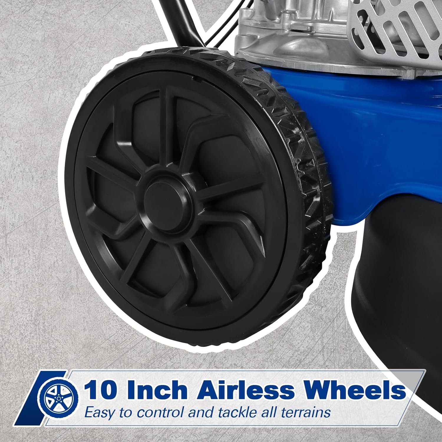 BILT HARD 22″ Walk Behind String Trimmer with 170cc Engine & 14″ Flat Free Wheels – Garden - Image 5