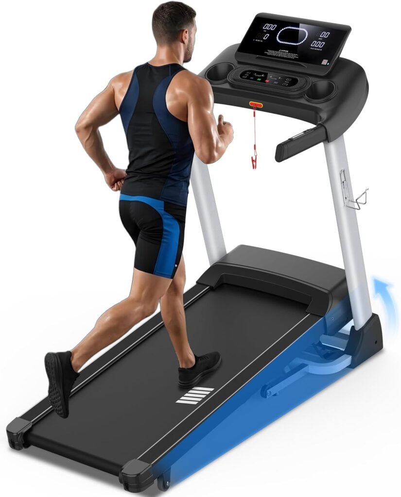 HUAGEEED Treadmill with 18% Auto Incline – 3.5HP Motor & 400 lb Capacity – CTM5312